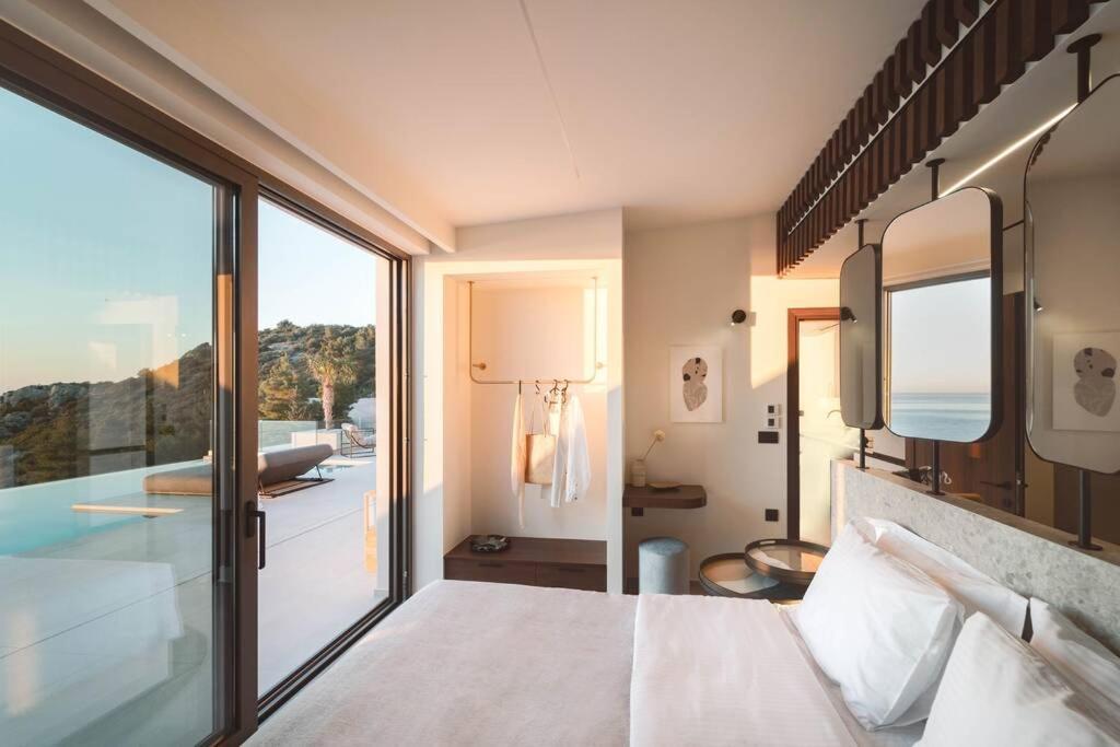 The Wave Twin Villa 1 Kathisma Beach Lefkada Exterior foto
