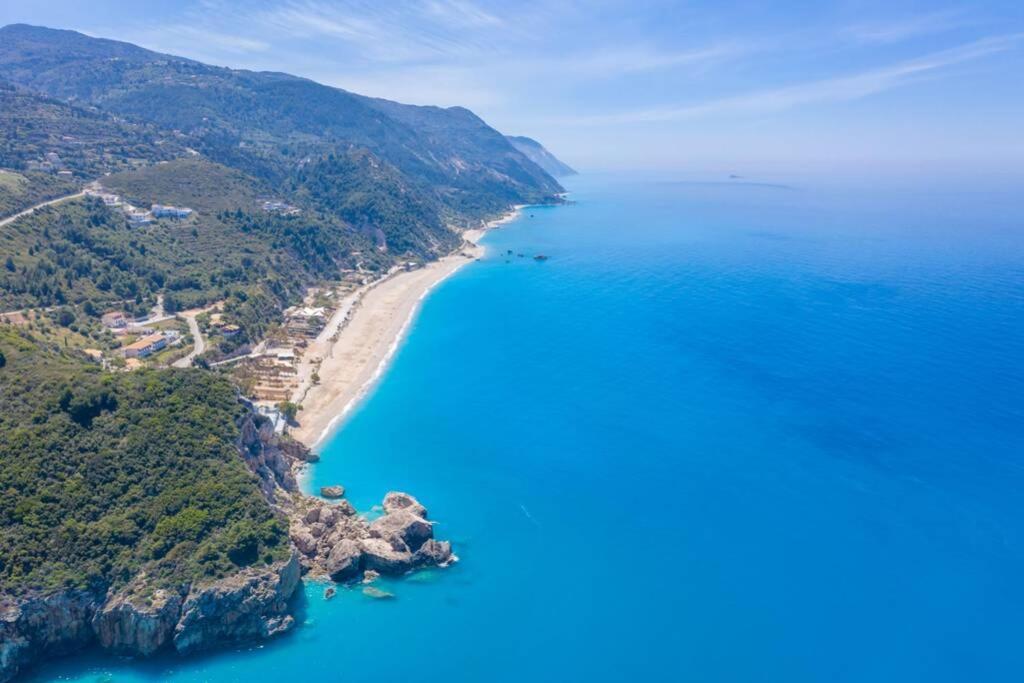 The Wave Twin Villa 1 Kathisma Beach Lefkada Exterior foto